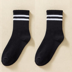 Striped Stockings Women's All-match Breathable Socks