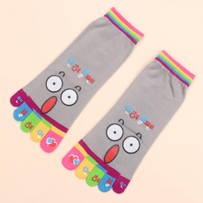 Pattern Graphic Toe Socks for Women