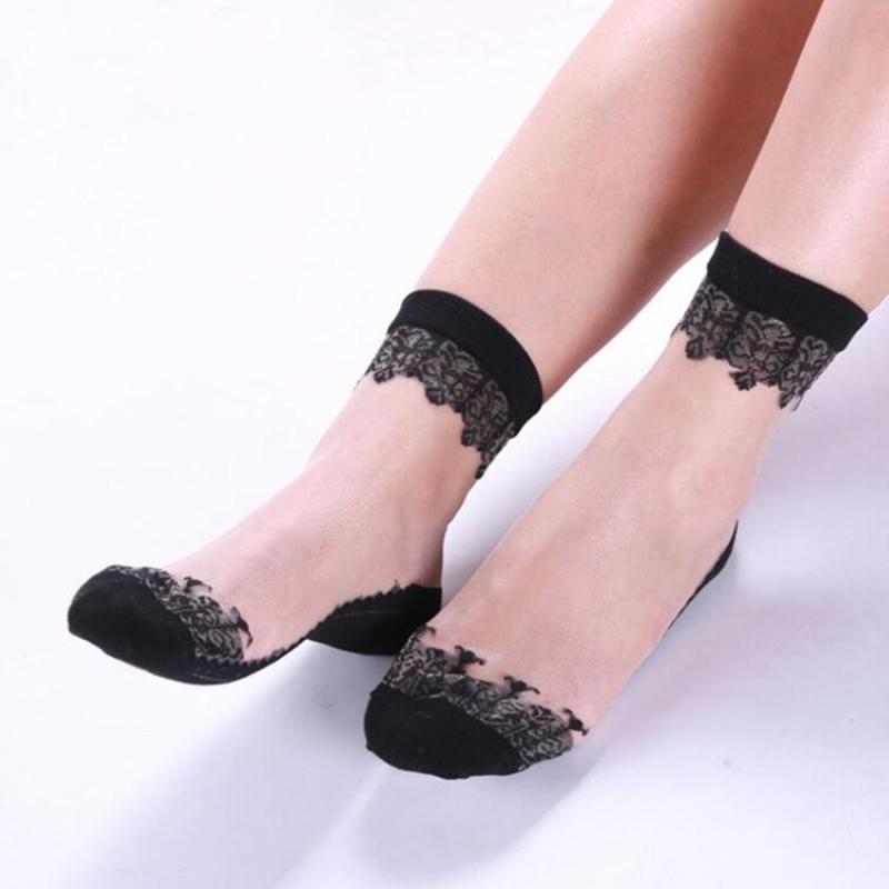 Wheat Print Invisible Mid Tube Socks