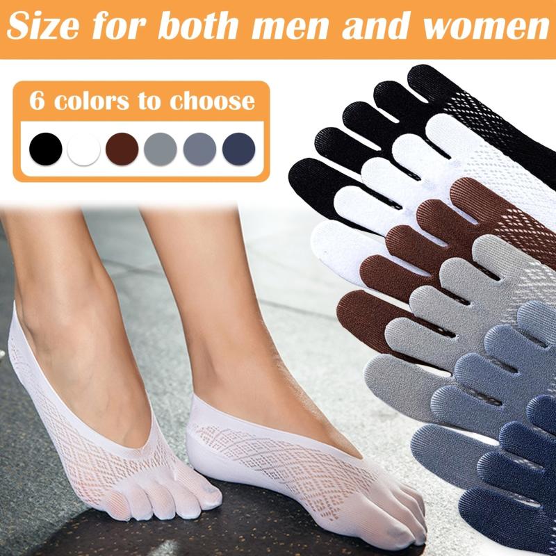 Orthotoe Compression Toe Socks No Show Full Toe Yoga Socks