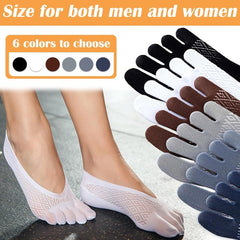 Orthotoe Compression Toe Socks No Show Full Toe Yoga Socks
