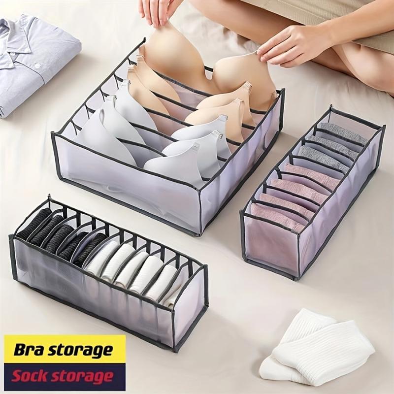 Underwear Storage Boxes Divider Drawer Organiser Women's Lingerie