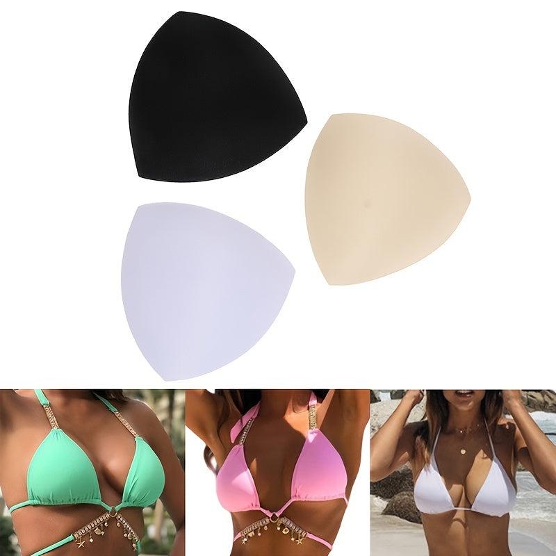 Triangle Shape Removable Sponge Bra Pad for Swimsuits Sports Yoga Bra