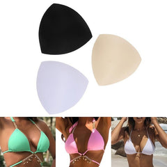 Triangle Shape Removable Sponge Bra Pad for Swimsuits Sports Yoga Bra