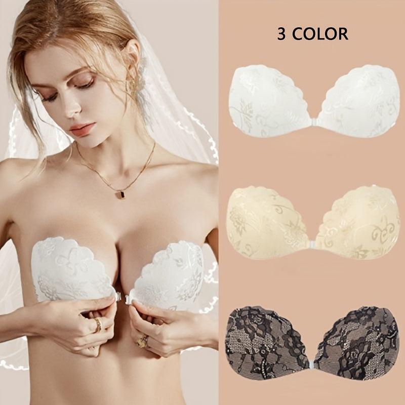 Invisible Lace Push Up Stick On Bra & Nipple Pasties
