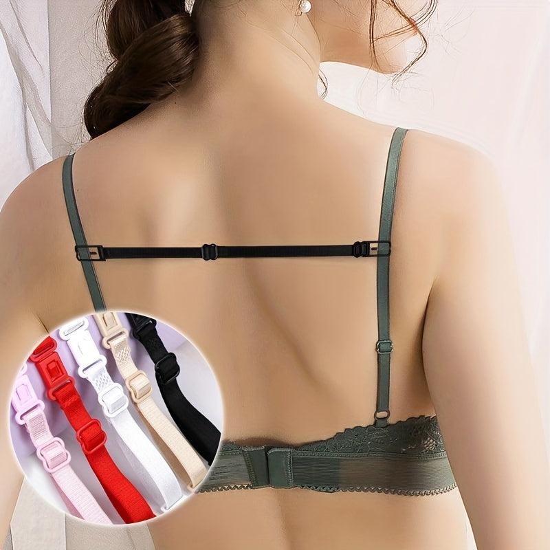 5pcs Invisible Bra Straps Adjustable Elastic Shoulder Belt
