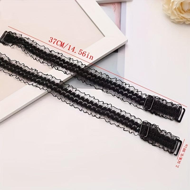 Floral Lace Non-slip Adjustable Underwear Straps