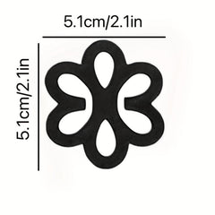 4pcs Flower Bra Strap Clips Non-slip Buckle Women's Lingerie Accessories