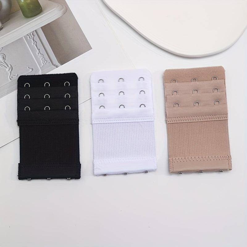 3pcs 3 Hooks Bra Strap Extenders Comfortable Adjustable Bra Band