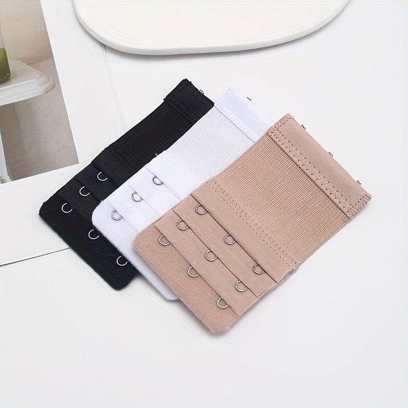 3pcs 3 Hooks Bra Strap Extenders Comfortable Adjustable Bra Band