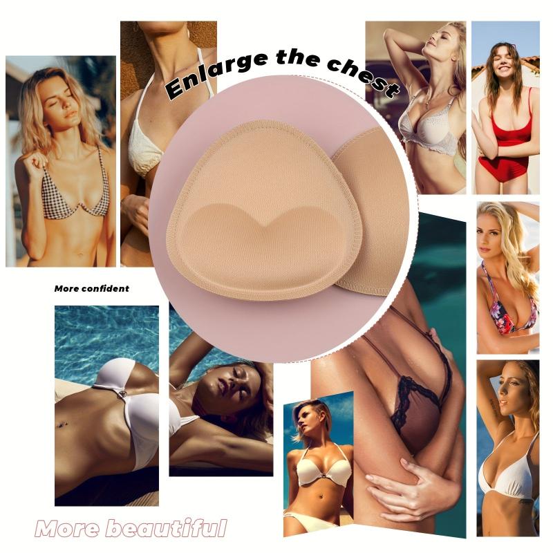 2 Pairs Reusable Bra Insert Pads Invisible Chest Enhancer