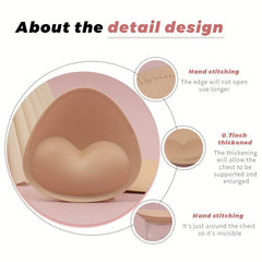 2 Pairs Reusable Bra Insert Pads Invisible Chest Enhancer