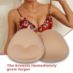 2 Pairs Reusable Bra Insert Pads Invisible Chest Enhancer