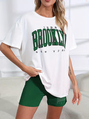 Short Sleeve Crew Neck Lounge Set Soft Shorts Women's Loungewear