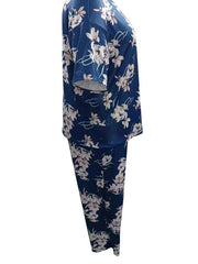 Floral Print Pajamas Set Short Sleeve Top & Pants