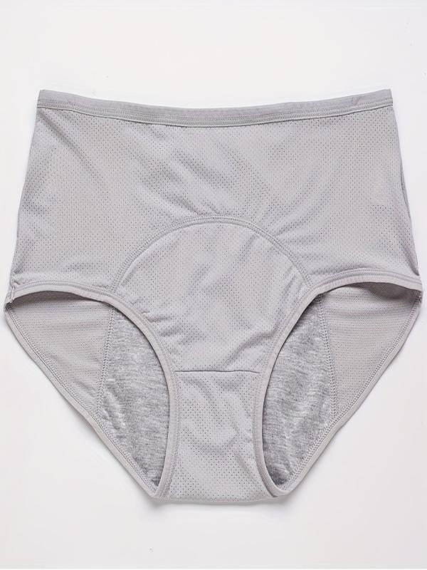 3 Pack Plus Size Period Panties Set High Rise Leakproof Three Piece Set