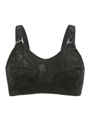 Women's Plus Floral Jacquard Mesh Full Coverage Seamless Bra