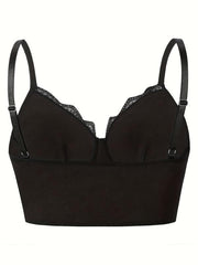 Floral Embroidered Shapewear Longline Bra