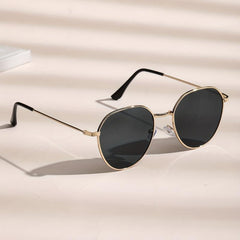 Metal Round Frame Sunglasses Cat Eye Glasses UV400