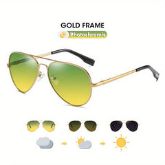Polarized Photochromic Night Driving Glasses
