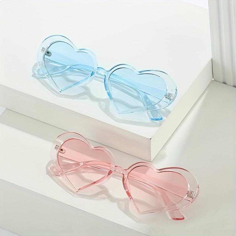 Y2K Heart Sunglasses Candy Jelly Glasses UV400