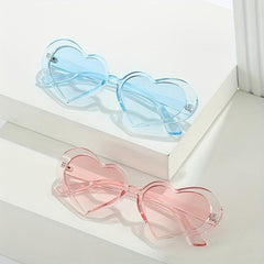 Y2K Heart Sunglasses Candy Jelly Glasses UV400