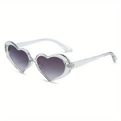 Y2K Heart Sunglasses Candy Jelly Glasses UV400