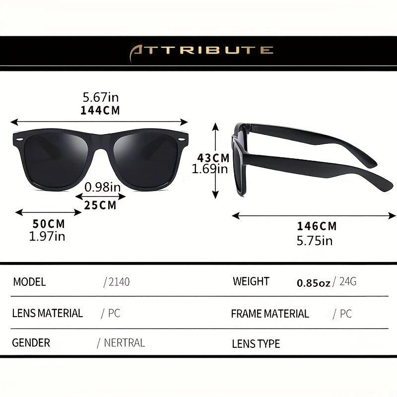 Square Frame Sunglasses Rivet Decor Glasses UV400
