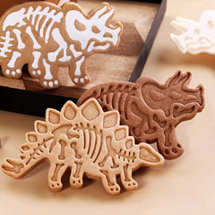 3pcs Dino Cookie Cutters Candy Molds Biscuit Chocolate Cake Decorating Baking