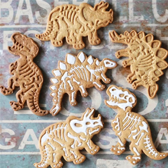 3pcs Dino Cookie Cutters Candy Molds Biscuit Chocolate Cake Decorating Baking