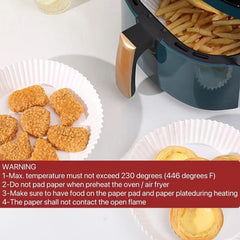 Air Fryer Disposable Liners Parchment Paper for Cooking - 100pcs