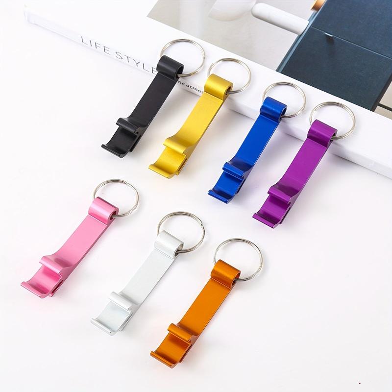 Mini Portable Beer Bottle Opener Keychain Aluminum Alloy Beverage Opener