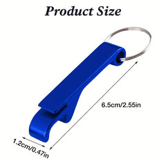 Mini Portable Beer Bottle Opener Keychain Aluminum Alloy Beverage Opener