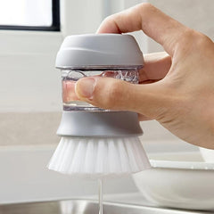 Hydraulic Tableware Washing Brush with Soap Liquid Dispenser