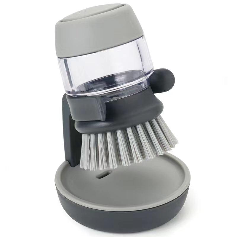 Hydraulic Tableware Washing Brush with Soap Liquid Dispenser