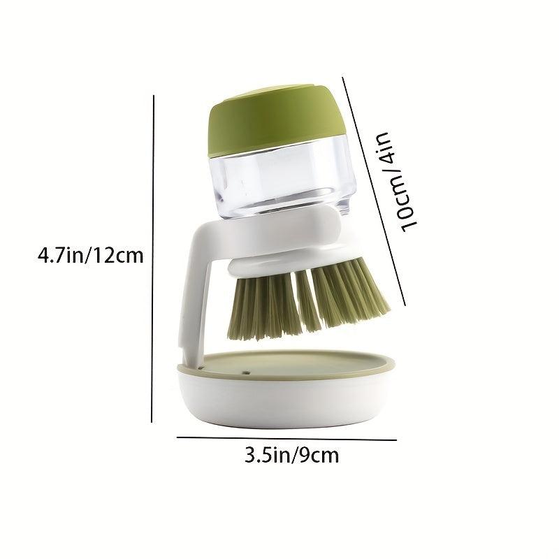 Hydraulic Tableware Washing Brush with Soap Liquid Dispenser