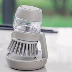 Hydraulic Tableware Washing Brush with Soap Liquid Dispenser