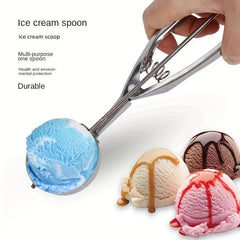 Stainless Steel Ice Cream Scoop - Perfect for Ice Cream, Fruit - 3 Sizes