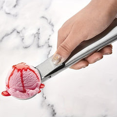 Stainless Steel Ice Cream Spoon Set - Creative Rebound Ball Digger