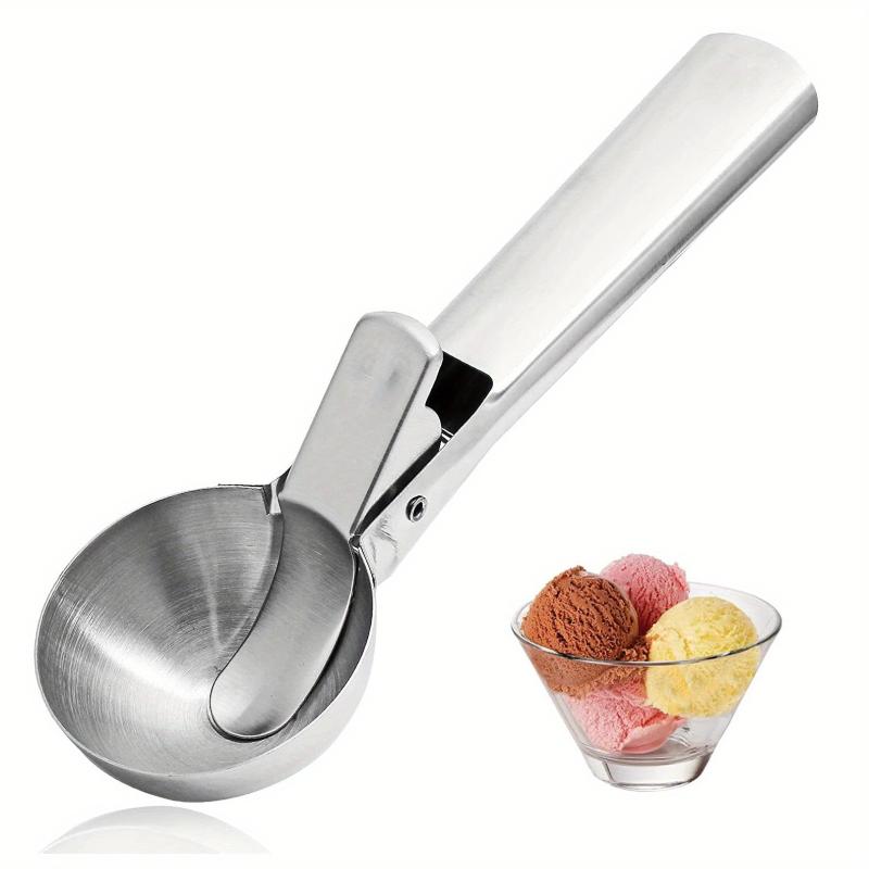 Stainless Steel Ice Cream Spoon Set - Creative Rebound Ball Digger