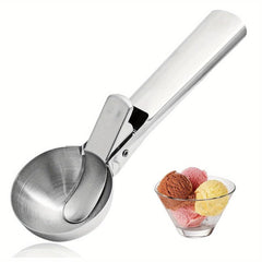 Stainless Steel Ice Cream Spoon Set - Creative Rebound Ball Digger