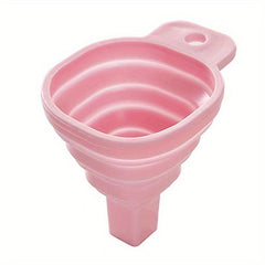 1pc Mini Collapsible Silicone Funnel Kitchen Gadget