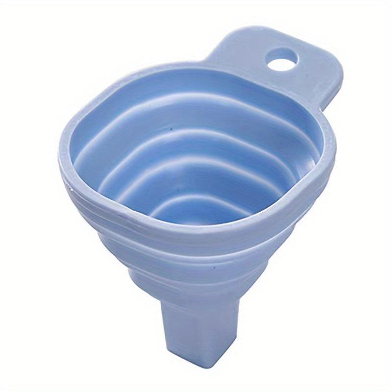 1pc Mini Collapsible Silicone Funnel Kitchen Gadget