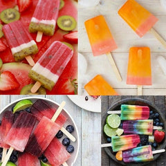 50/100 Handcrafted Wooden Ice Cream Popsicle Sticks and Spoons for DIY Cakes