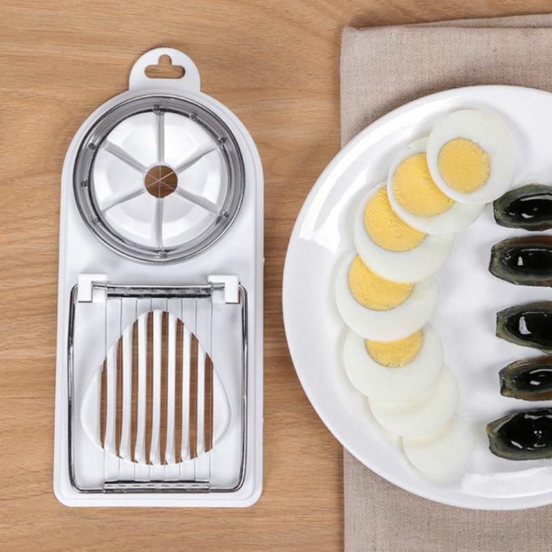 Multifunctional 2 in 1 Egg Cutter Random