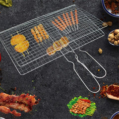 Stainless Steel BBQ Mesh Clip Grid - Outdoor Barbecue Tools