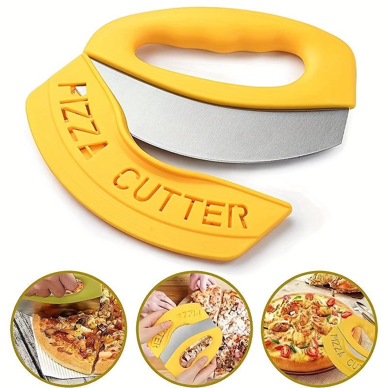 Safe Stainless Steel Blade Pizza Cutter with Cover