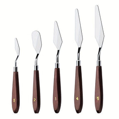 5pcs Stainless Steel Cake Cream Scraper Set for Icing Pastry and Decoration