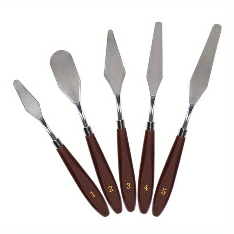 5pcs Stainless Steel Cake Cream Scraper Set for Icing Pastry and Decoration