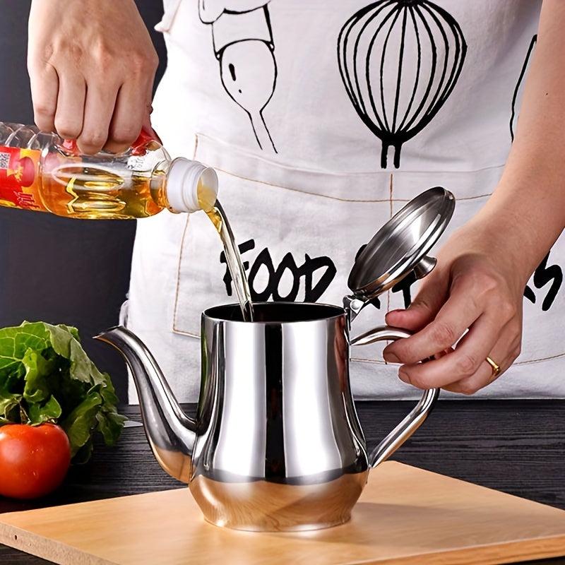 24oz Stainless Steel Pot Filter Mesh Kitchen Seasoning Soy Sauce Sushi Tool